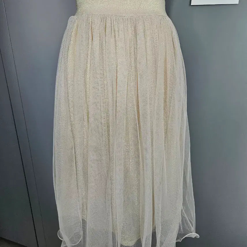 [BUNJANG] Gold Long Skirt / 골드 롱스커트