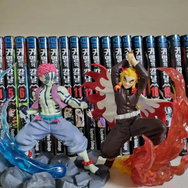 [BUNJANG] Demon Slayer Kyojuro Rengoku & Akaza Figure Set / 귀멸의 칼날 렌고쿠 & 아카자 피규어 세트