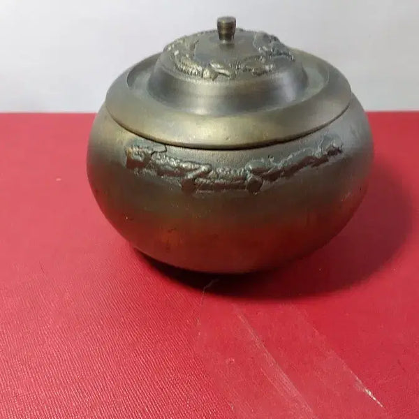[BUNJANG] Antique Copper Chamber Pot with Dragon Motif / 동 가마요강
