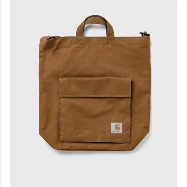 [BUNJANG] Carhartt Brown Canvas Tote Bag / 칼하트 브라운 토트백