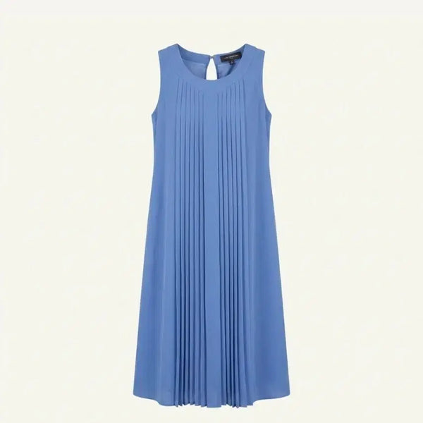 [BUNJANG] JS New York Pleated Sleeveless Dress Blue / JS NEW YORK 플리츠 민소매 원피스 블루