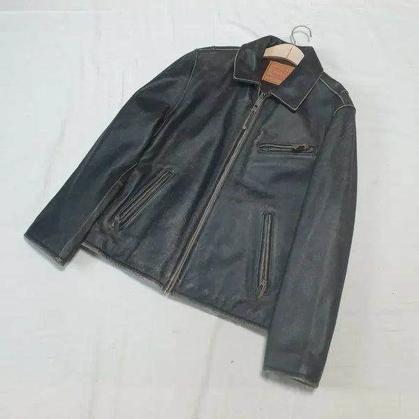 [BUNJANG] Levi's Single Leather Jacket / 리바이스 싱글 레더 가죽 자켓