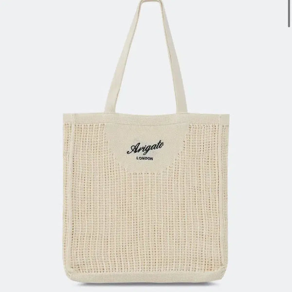 [BUNJANG] Axel Arigato Grid Knit Tote Bag / 악셀 아리가토 그리드 니트 토트백