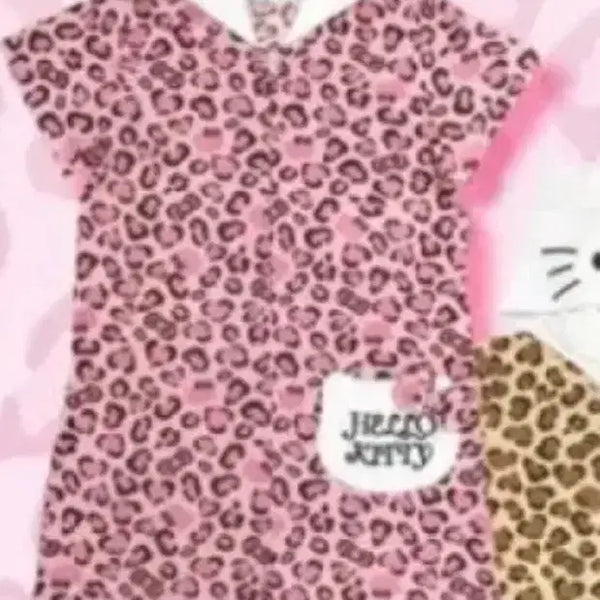 [BUNJANG] Don Quijote Galy Kitty One-Piece Pajamas Leopard Print / 돈키호테 갸루키티 일체형 파자마 잠옷 호피