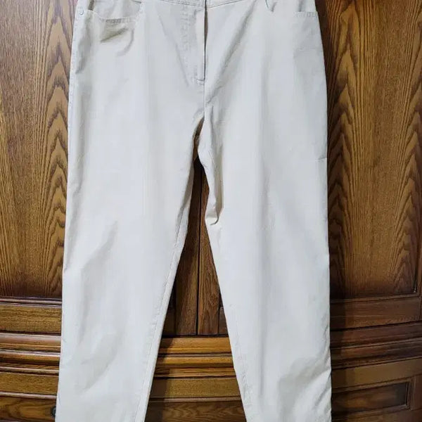 [BUNJANG] Daks Women's Beige Waist-Banded Slacks / 닥스 팬츠