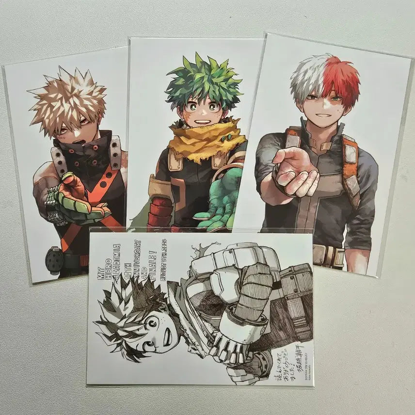 [BUNJANG] My Hero Academia Volume 42 Limited Edition Set with Triple Bonus Postcards (Izuku Midoriya, Shoto Todoroki) / 나히아 히로아카 42권 한정판 트리플 특전 엽서 미도리야 쇼토 일괄