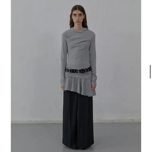 [BUNJANG] Lcdcy TM Hooded Jersey Dress / 엘씨디씨 티엠 hooded jersey dress