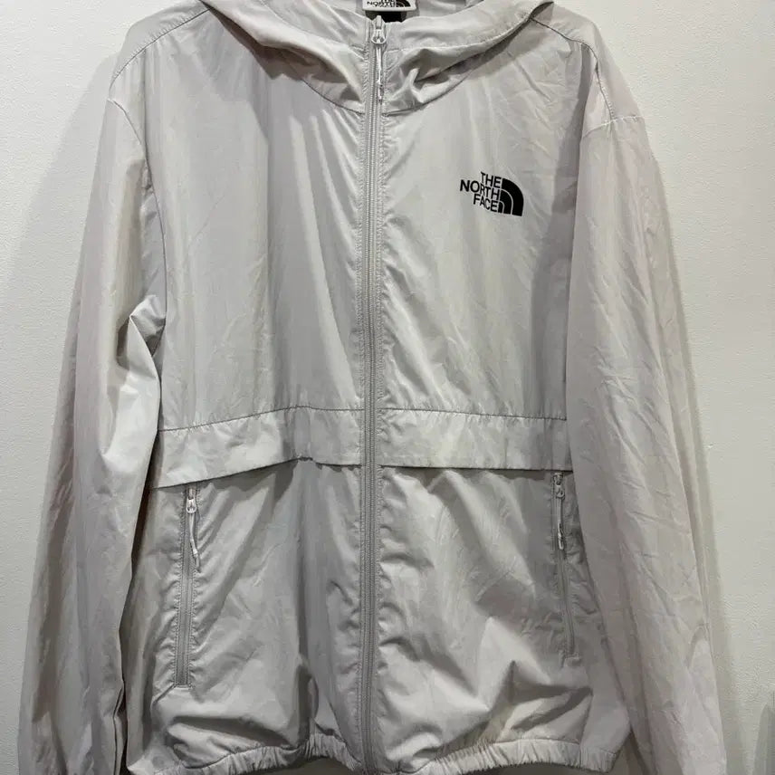 [BUNJANG] The North Face Lightweight Windbreaker Jacket - Light Grey / 노스페이스 바람막이 연그레이
