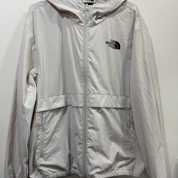 [BUNJANG] The North Face Lightweight Windbreaker Jacket - Light Grey / 노스페이스 바람막이 연그레이