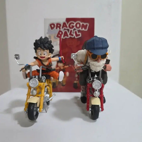[BUNJANG] Dragon Ball Goku Master Roshi Bike Figure Set (2 Types) / 드래곤볼 손오공 무천도사 바이크 피규어 2종 세트