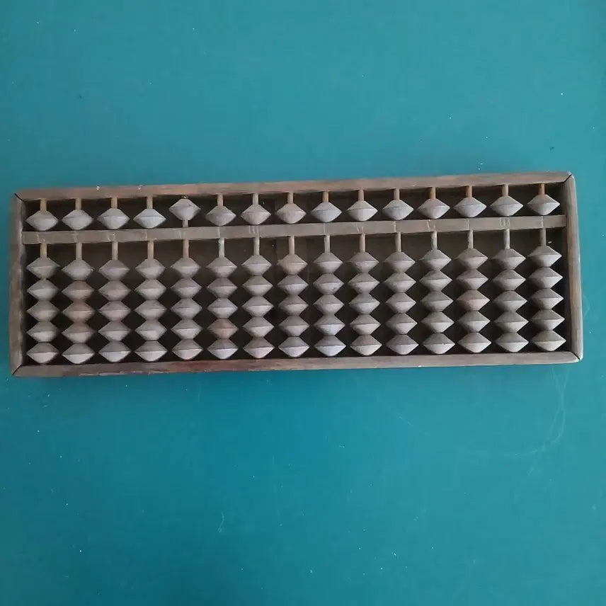 [BUNJANG] 17-Digit Wooden Abacus Antique / 주판 17자리 나무 주판