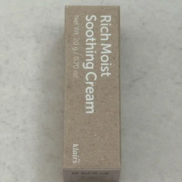 [BUNJANG] Dear Claire's Rich Moist Soothing Cream 20g / 디어클레어스 리치 모이스트 수딩 크림 20g