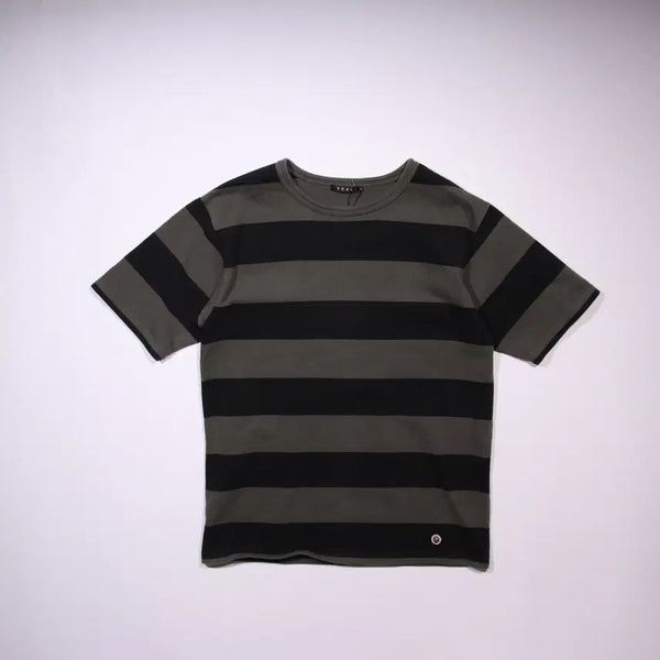 [BUNJANG] Stripe Heavy Short Sleeve T-Shirt / 스트라이프 헤비반팔티 B146