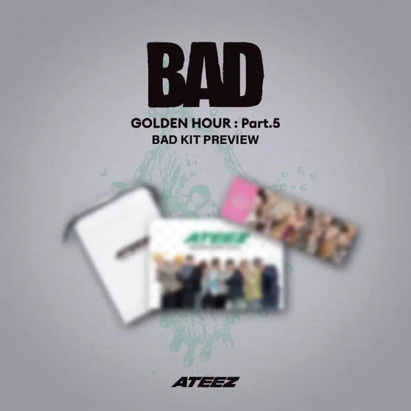 [BUNJANG] ATEEZ Bad Pre-recording Kit (Photocard + Pillow Cover) Bundle Set / 에이티즈 ateez bad 사녹 키트(포카+베개커버) full set