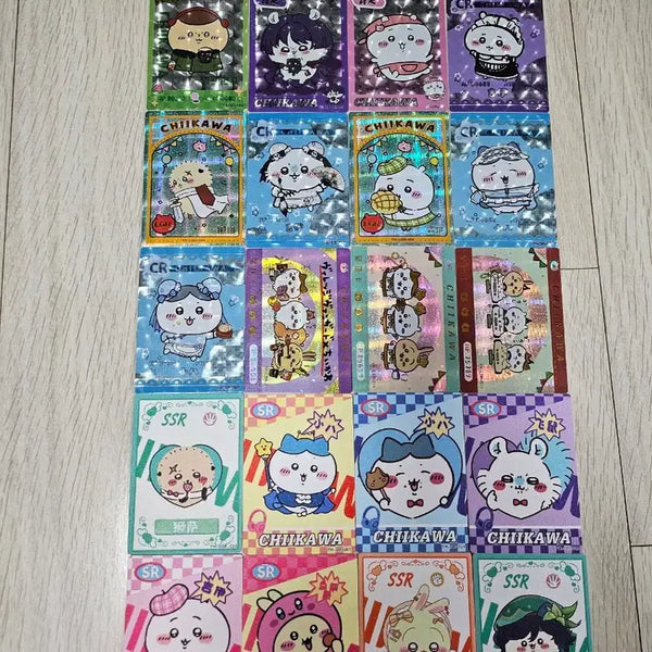 [BUNJANG] Cheekawaii Card Bundle (Includes Large Sticker) / 치이카와 카드 20장 일괄 (빅 띠부씰 서비스)