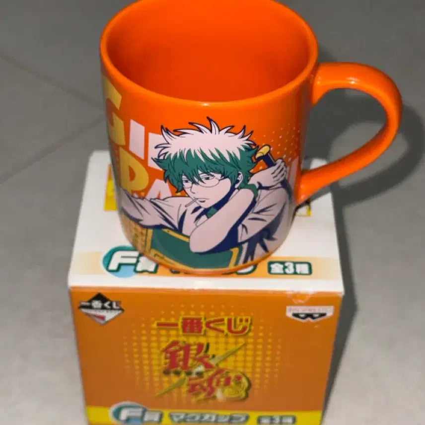 [BUNJANG] Gintama Ichiban Kuji F Prize Ginpachi Katsura Mug Cup / 은혼 이치방쿠지 f상 머그컵 긴파치 카츠라