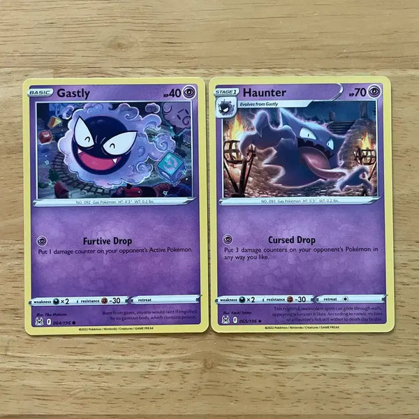 [BUNJANG] Pokemon Gastly Gastly North America Set 2 Cards / 북미 포켓몬카드 고오스 고우스트 2장 세트