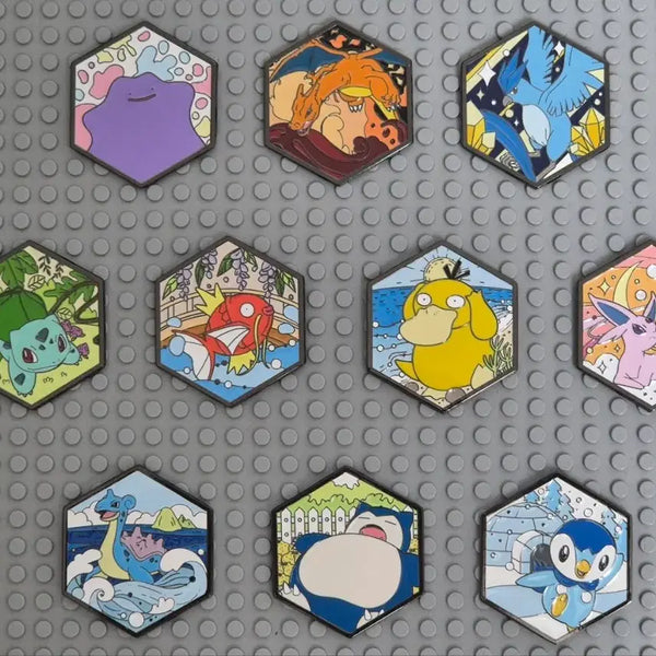 [BUNJANG] Angel-in-us Crispy Pokémon Magnet 10-Piece Set / 엔젤리너스 크리스피 포켓몬스터 마그넷 10종 세트