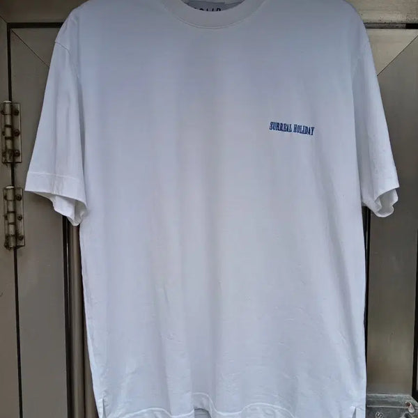 [BUNJANG] Wooyoungmi Solid Homme T-Shirt (Size 105, White/Blue Logo) / 정품 우영미 솔리드옴므 반팔티셔츠 105호 상태우수 2장 남았습니다