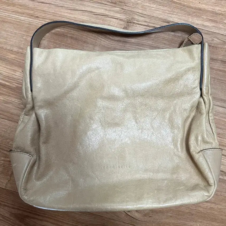 [BUNJANG] Coccinelle Beige Leather Shoulder Bag / [코치넬레]토트백 베이지