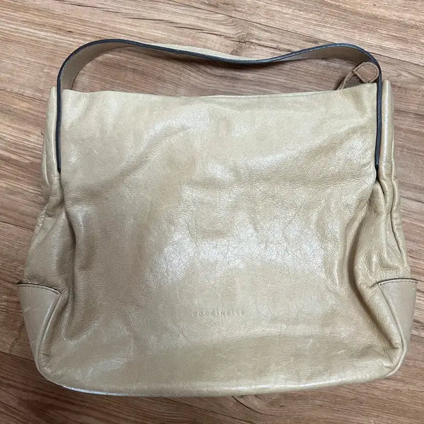 [BUNJANG] Coccinelle Beige Leather Shoulder Bag / [코치넬레]토트백 베이지