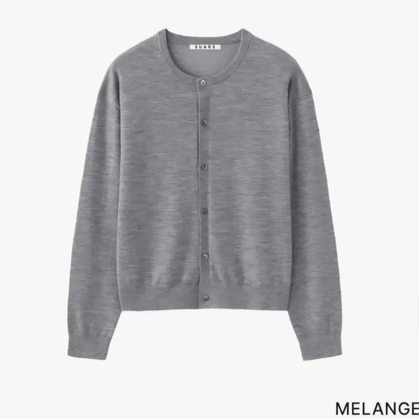 [BUNJANG] SUARE Fit The Size Collaboration Wool Washable Crop Cardigan / [수아레] 울 크롭 라운드 가디건