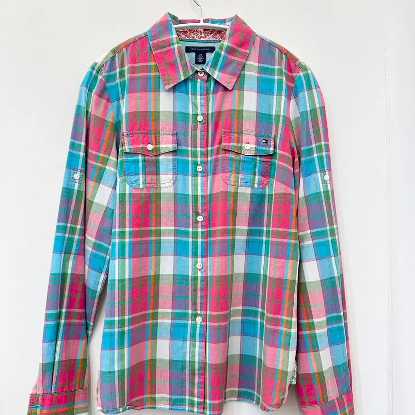 [BUNJANG] Tommy Hilfiger Pocket Check Shirt / 타미 힐피거 포켓 체크 셔츠