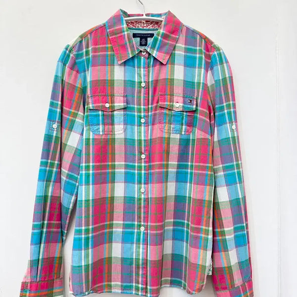 [BUNJANG] Tommy Hilfiger Pocket Check Shirt / 타미 힐피거 포켓 체크 셔츠