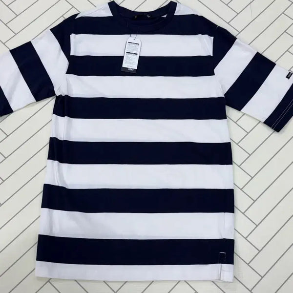 [BUNJANG] JOFF Men's Navy Stripe T-Shirt Size 105 / 새상품@JOFF 남자100-105 네이비 스트라이프 티셔츠
