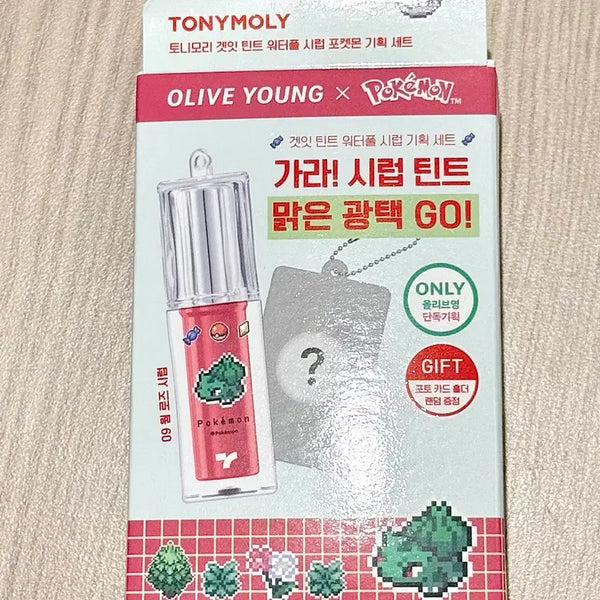 [BUNJANG] Tonymoly Pokemon Get It Tint 09 Warm Rose Syrup with Card Holder / 새상품) 토니모리 포켓몬 겟잇 틴트 09 웜 로즈 시럽