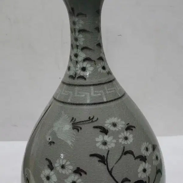 [BUNJANG] Goryeo Celadon Vase with Flower and Bird Painting / 고려청자 화조도 병