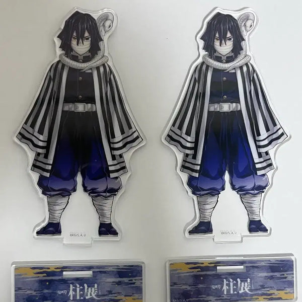 [BUNJANG] Demon Slayer Obanai Iguro Double Acrylic Stand Set / 귀멸의칼날 하시라전 이구로 오바나이 정면 아크릴 2종 일괄 급처