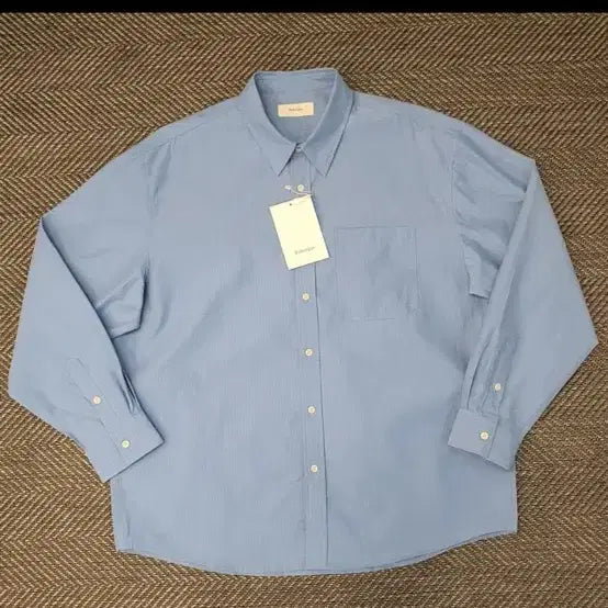 [BUNJANG] Fabrega Nylon Stripe Shirt Size 3 / 새 상품) 파브레가 나일론 스트라이프 셔츠 3사이즈