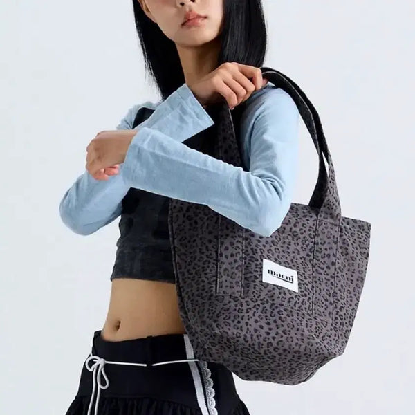 [BUNJANG] MACKNI Leopard Tote Bag / [새상품] 마크니 레오파드 토트백