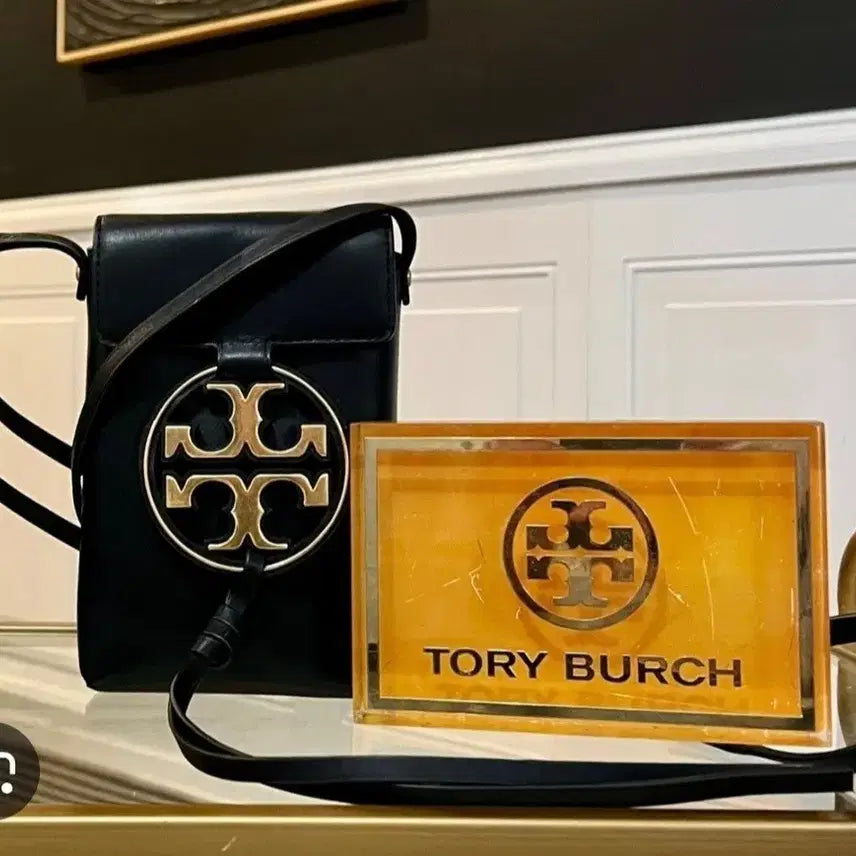 [BUNJANG] Tory Burch Leather Phone Crossbody Bag / 토리버치 핸드폰 크로스백