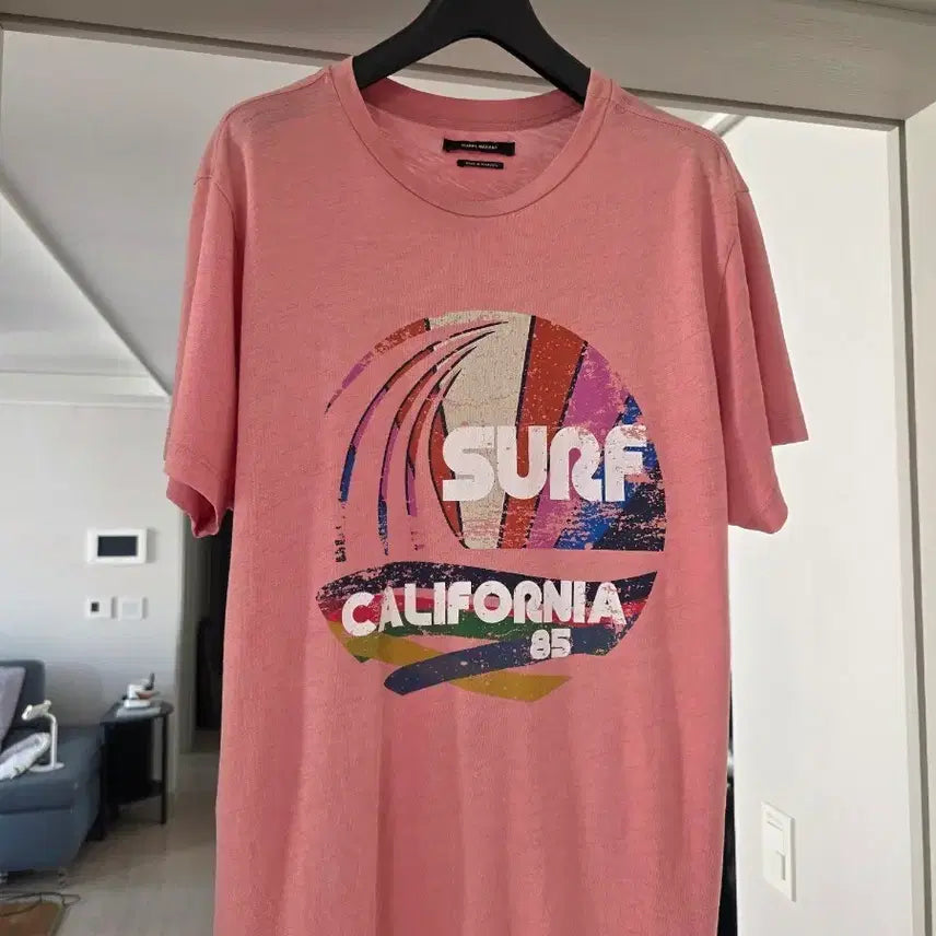 [BUNJANG] Isabel Marant California 85 Pink T-Shirt / 이자벨마랑 캘리포니아 85 핑크 티셔츠(정품)