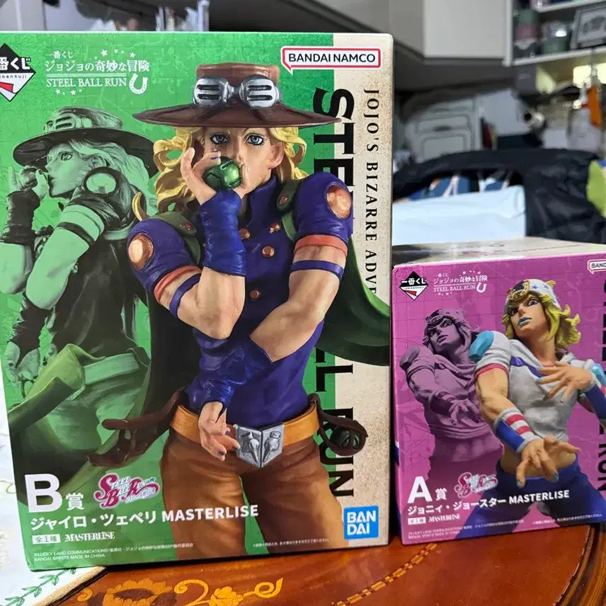 [BUNJANG] JoJo's Bizarre Adventure: Steel Ball Run Ichiban Kuji Johnny Joestar A Prize + Gyro Zeppeli B Prize Figures / 죠죠 스틸볼런 제일복권 A상 죠니 죠스타 + B상 자이로 체펠리