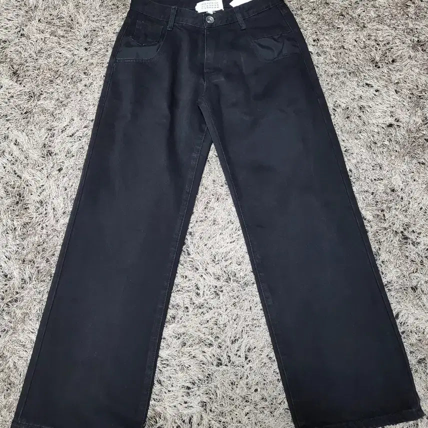 [BUNJANG] Maison Margiela Black Denim Wide Pants Size 40 / 메종 마르지엘라 블랙 데님 와이드 팬츠 40