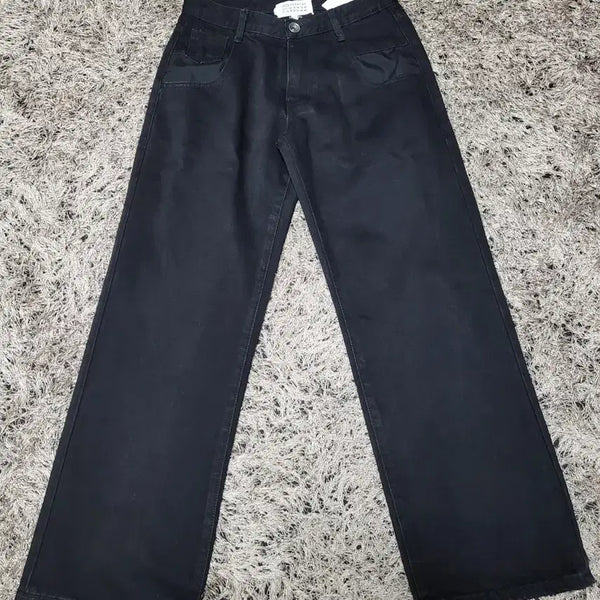 [BUNJANG] Maison Margiela Black Denim Wide Pants Size 40 / 메종 마르지엘라 블랙 데님 와이드 팬츠 40