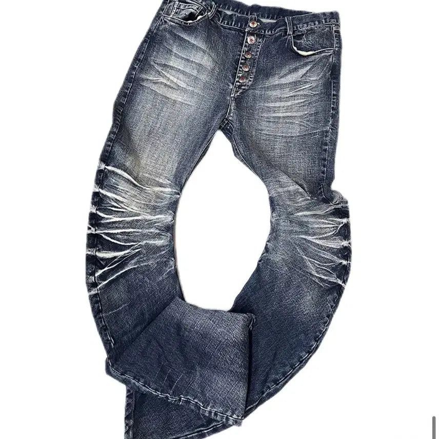 [BUNJANG] noEmosen Blue Curved Jeans / noEmosen ripple 3D 블루 커브드 진