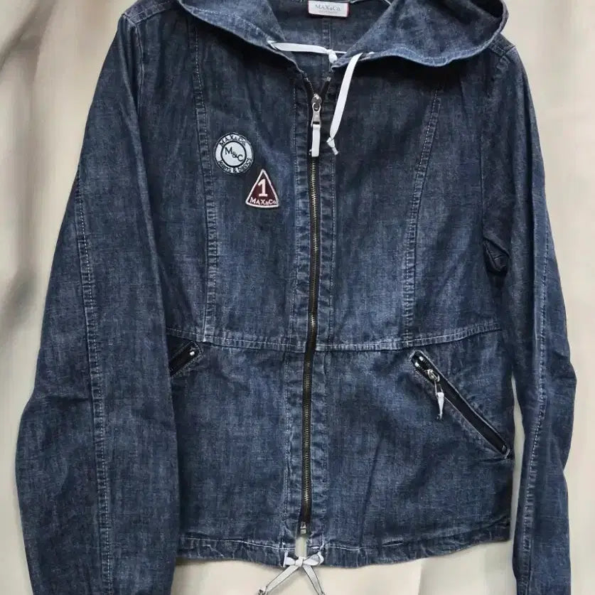 [BUNJANG] Mc&Co Jeans Denim Hooded Zip-Up Jacket / 맥앤코진 데님 후드 집업