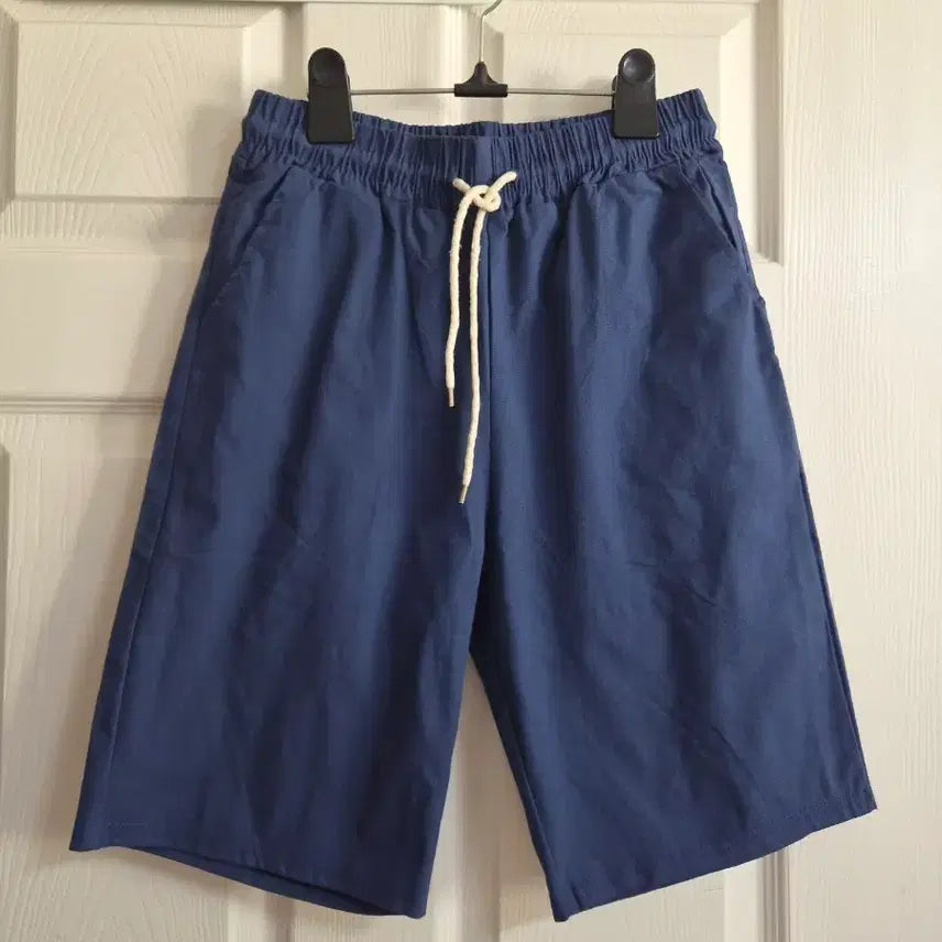 [BUNJANG] Linen 5-Part Shorts Navy / (새상품)55~66/린넨 5부 반바지