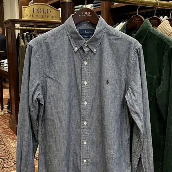 [BUNJANG] Polo Ralph Lauren Black Denim Shirt / 폴로 흑청 데님 셔츠