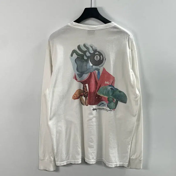 [BUNJANG] Stussy Mushroom In The Cloud Long Sleeve T-Shirt / 20ss 스투시 머쉬름 인더클라우드 롱슬리브 긴팔티 (on.568)