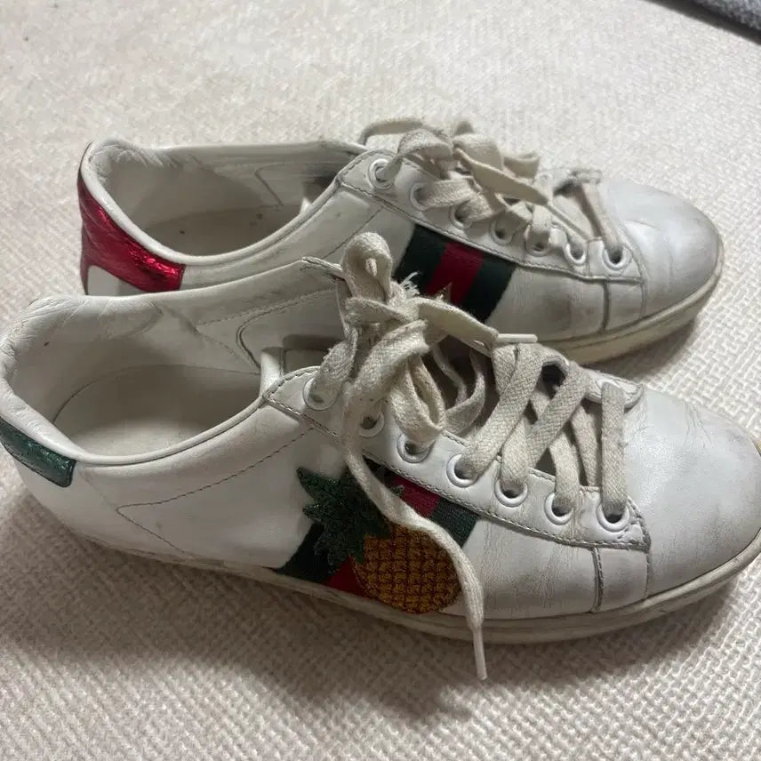 [BUNJANG] Gucci Pineapple Sneakers White / 구찌 파인애플 스니커즈 화이트