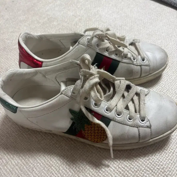 [BUNJANG] Gucci Pineapple Sneakers White / 구찌 파인애플 스니커즈 화이트