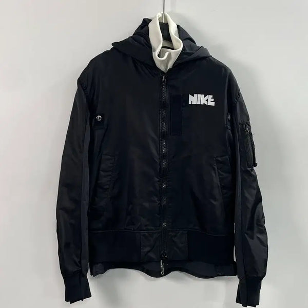 [BUNJANG] Sacai x Nike Tracksuit Layered Bomber Jacket / 사카이 X 나이키 트랙수트 레이어드 봄버 자켓 (on.1133)