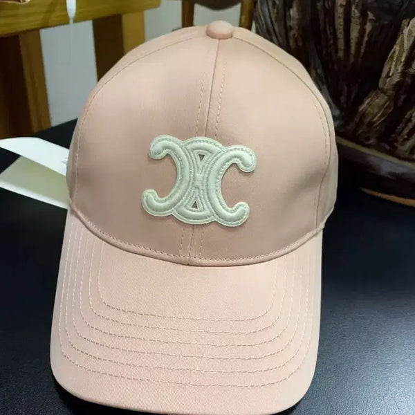 [BUNJANG] Celine Genuine Pink Baseball Cap Unisex Cotton Big Logo / 셀린 정품 핑크 야구모자 순면 남녀 공용빅 로고