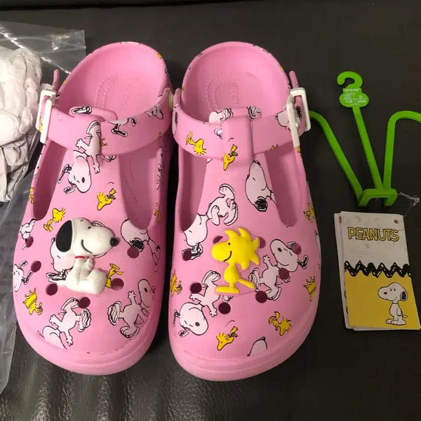 [BUNJANG] Crocs Snoopy Mary Jane Pink Limited Edition / 크록스 스누피 메리제인 핑크 한정판