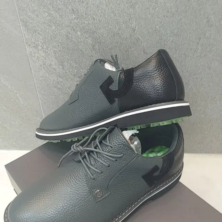 [BUNJANG] Ziboa Men's Golf Shoes (Authentic) - Grey/Black / 지보어(정품)골프화 남성용 그레이/블랙